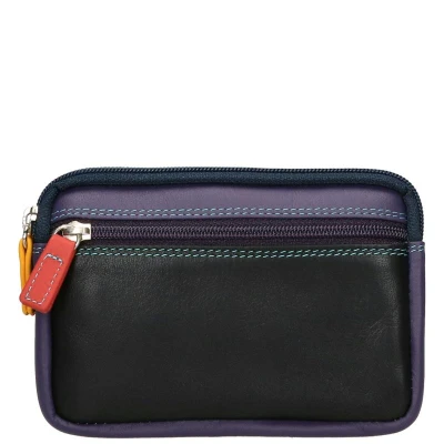 Afbeelding van Mywalit Small Leather Double Zip Purse Portemonnee Black/ Pace