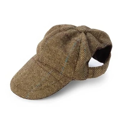 Afbeelding van House of Paws Bruine Tweed Hondenhoed, Klein/Medium