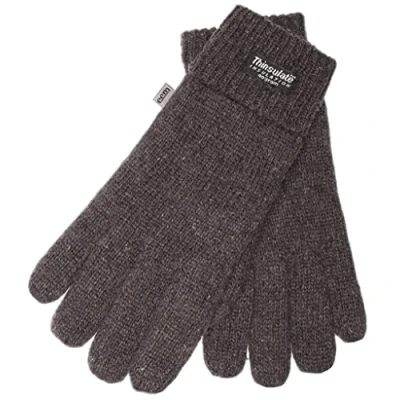 Afbeelding van EEM gebreide Heren Handschoenen, zachte Wol, Thinsulate thermische voering, antraciet XXL