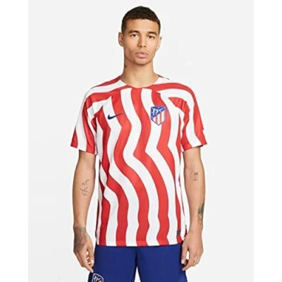 Afbeelding van Nike Performance ATM M NK DF STAD JSY SS HM Sport Tshirt, Heren, Maat: Large, White/deep royal blue/deep blue