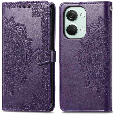 Afbeelding van OnePlus Nord 3 Hoesje Kunstleder iMoshion Bookcase Paars Telefoonhoesje