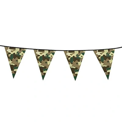 Afbeelding van Vlaggenlijn Camouflage donkergroen 6 meter
