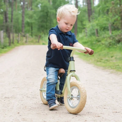 Afbeelding van Bandits &amp; Angels loopfiets Starter retro groen limited 2 jaar jongens en meisjes metaal