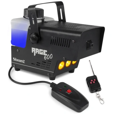 Afbeelding van BeamZ RAGE600LED rookmachine &#039;Flame&#039; 600W met draadloze