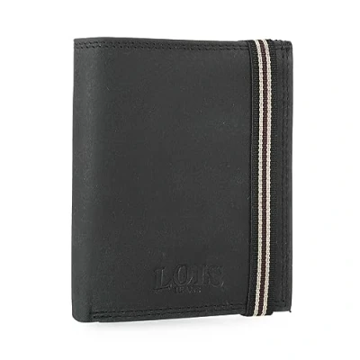 Afbeelding van Lois Portemonnee Leer Heren Functioneel en Duurzaam Wallet For Men, Mens met Tijdloze, Bestendige Leer. RFID Portemonnee., Zwart