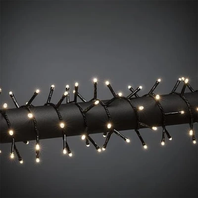 Afbeelding van Konstsmide Micro LED Compactlights, 600 warm witte diodes, 30V interne transformator, 6W, zwarte kabel
