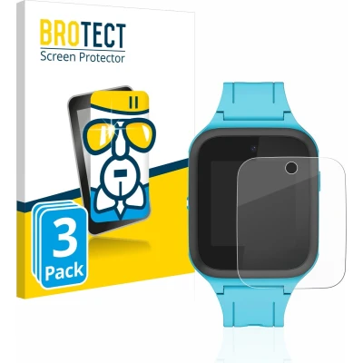 Afbeelding van BROTECT Screenprotector voor TCL Movetime FamilyWatch Kids MT40X Folie Beschermfolie Beschermglas transparant (3 Stuks)
