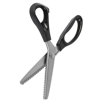 Afbeelding van Pinking Shears Dressmaking Stof Schaar Jurk Maken Snijden Zig Zag Patroon Getande Naaien Roestvrij Staal Precisie Kleermachines 23cm