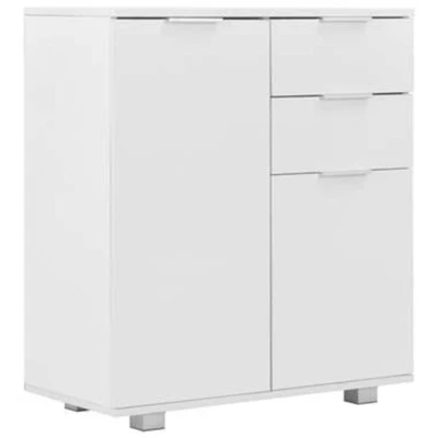 Afbeelding van Dressoir 71x35x80 cm spaanplaat hoogglans wit
