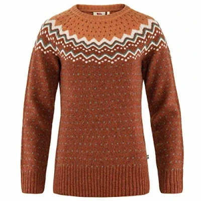 Afbeelding van Vest Fjallraven Women Ovik Knit Sweater Autumn Leaf Desert Brown M