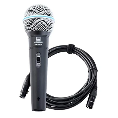 Afbeelding van Pronomic DM 58 B vocaal microfoon met schakelaar set inb. 5m XLR kabel