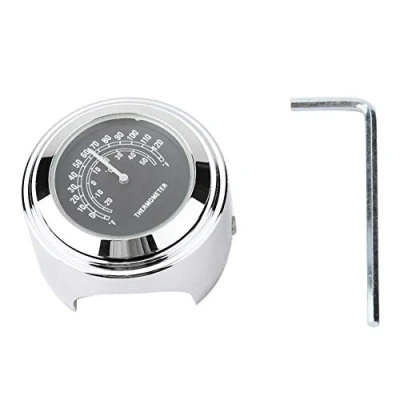 Afbeelding van Thermometer voor de stuurhouder, waterdichte fietshouder motorfiets, temperatuurthermometer (zwart)