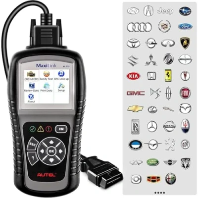 Afbeelding van Autel MaxiLink ML519 Verbeterde Universele OBD2 Scanner Autocodelezer, Ondersteunt Alle 10 OBDII Testmodi, Modus 6 Dezelfde Functies Als AL519
