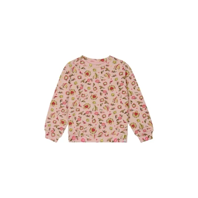 Afbeelding van Noppies Trui Nellieburg Hearts pattern Pink Maat 122
