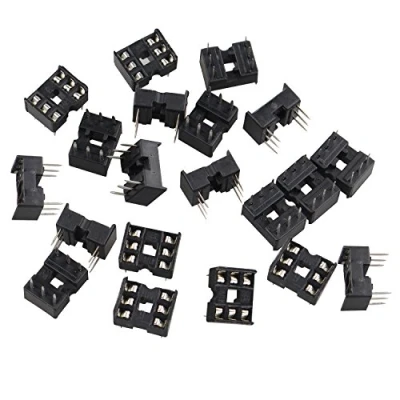 Afbeelding van Futheda 20 STKS 6 Pin 2,54 mm Pitch DIP/DIL IC Sockets Soldeer Type Adapter