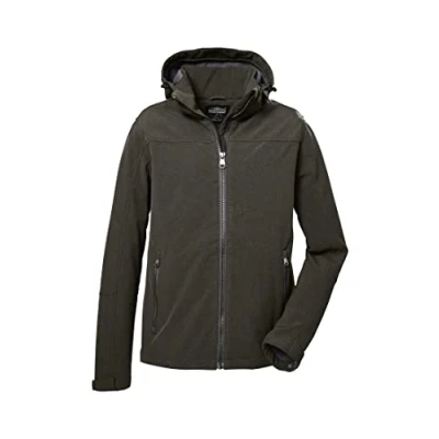 Afbeelding van killtec Mannen Softshell jas, green anthracite, 41114 000