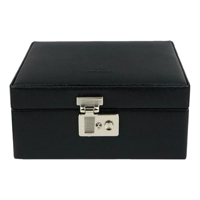 Afbeelding van WINDROSE Sieradendoos Beluga Watch Safe Box Black Zwart