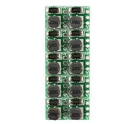 Afbeelding van 10 stuks Boost Converter Module, DC 0,9 5 V tot Step Up Module Spanningsregelaar, T64 instelbare voedingsmodule printplaat