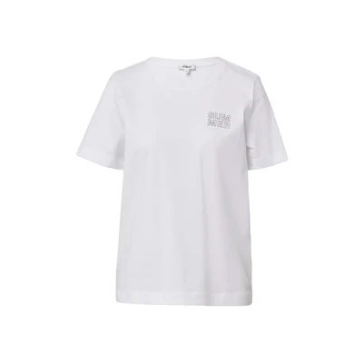 Afbeelding van s.Oliver Tshirt print, Dames, Maat: 40, Weiß