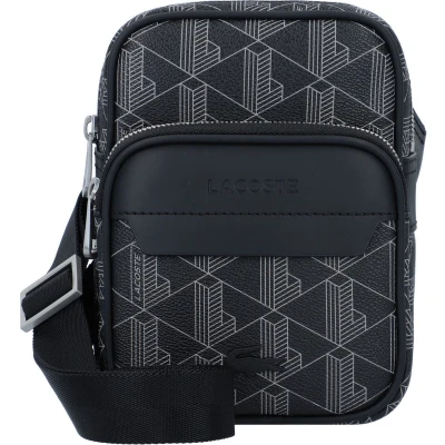 Afbeelding van Lacoste THE Blend Unisex Schoudertas, Maat: One Size, Monogram noir gris