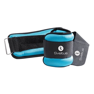 Afbeelding van Handvoet gewichtsmanchetten paar PRO 2 x 0,75 kg turquoise