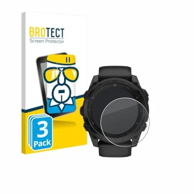 Afbeelding van BROTECT Tempered Glass Screen Protector voor Garmin Tactix 8 AMOLED (51 mm) (3 Stuks) 9H Gehard Glas Scherm Beschermer
