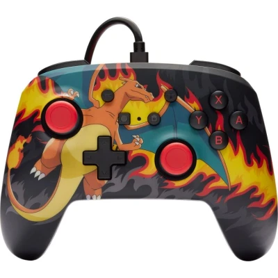 Afbeelding van PowerA Geavanceerde bedrade controller voor Nintendo Switch Charizard vuurstorm, gamepad, gamecontroller, controller, officieel gelicentieerd