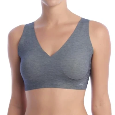 Afbeelding van Sloggi Zero Feel Natural Top Bustier voor dames, grijs (zwarte combinatie M014), XS