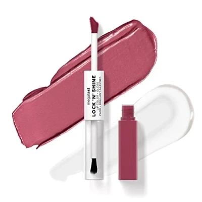 Afbeelding van Wet n Wild Megalast Lock n&#039; Shine, Dual Ended Lip Color and Clear Gloss, Vitamin E Jojoba Oil Enriched Formula, Utaupia Shade