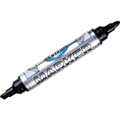 Afbeelding van CENTRUM 1 5/3 mm Duel Tip Permanente Marker Zwart