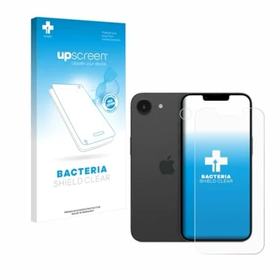 Afbeelding van upscreen Screenprotector voor Apple iPhone 16e (Voor+Camera) Folie Beschermfolie transparant antibacterieel