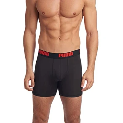 Afbeelding van PUMA 3 pack boxershort voor heren, set van performance (3 pack), Zwart, M, M