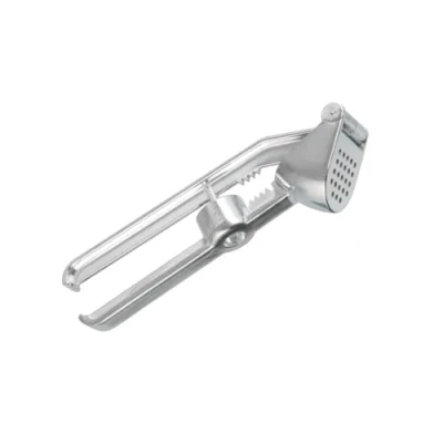 Afbeelding van FACKELMANN 45606 knoflookpers/ontpitter, knoflooksnijder van aluminium, notenkraker en kers/olijvenontpitter (kleur: zilver), hoeveelheid: 1 stuk