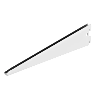 Afbeelding van Plankdrager voor Dubbele F rails Wit 470 mm Per Stuk