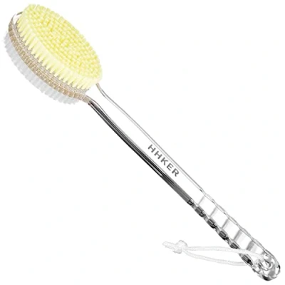 Afbeelding van HHKER Duschbürste mit langem Griff, weiche Nylon Körperbürste, Rückenschrubber für Dusche, sanftes Peeling und verbesserte Hautgesundheit, geeignet Männer Frauen, Transparent