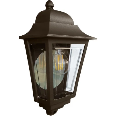 Afbeelding van Elstead Lighting LED Wand Buitenlamp Deco Lane 1X E27 Max 60W IP44 Dimbaar Bronze