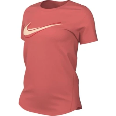 Afbeelding van Nike Performance ONE Swoosh Sport Tshirt, Dames, Maat: Small, Magic ember