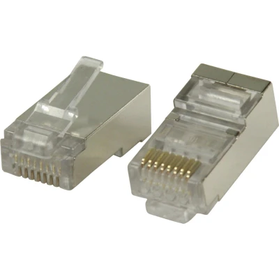 Afbeelding van RJ45 connector Cat6 FTP (Voor soepele kern, 10 stuks)