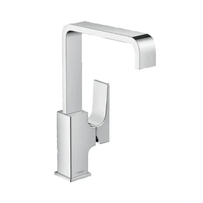 Afbeelding van Hansgrohe metropol eengreeps wastafelmengkraan 230 met push open afvoergarnituur chroom 32511000