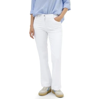 Afbeelding van Cecil Bootcut jeans, Dames, Maat: 30x30, Weiß