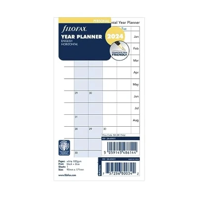 Afbeelding van Filofax Personal 2024 Year planner horizontaal