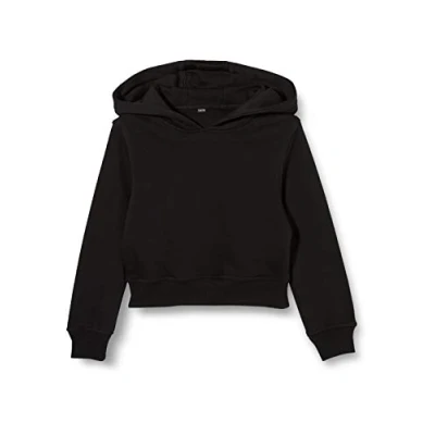 Afbeelding van Build Your Brand Sweatshirt met capuchon voor meisjes, zwart, 122/128 cm