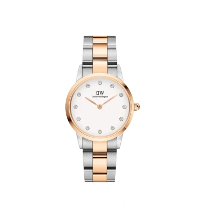Afbeelding van Daniel Wellington Iconic Link Lumine 28mm Horloge Rose goldcoloured, Dames, Maat: 28, gold coloured
