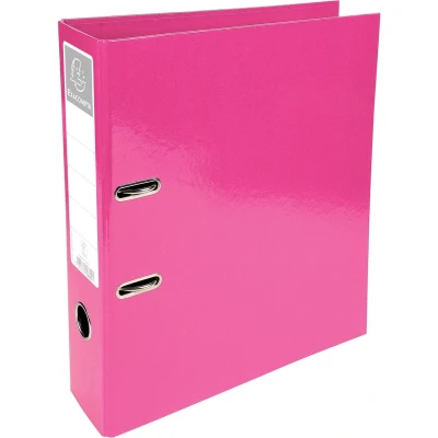 Afbeelding van Exacompta Iderama ordner, ft A4, rug van 7 cm, roze 10 stuks