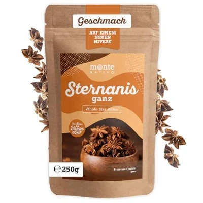 Afbeelding van Steranijs hele Monte Nativo (250g) voor Knutselen of Thee Decoratieve Kruiden Glühwein, Cocktails en Chai
