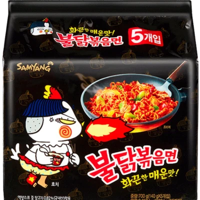 Afbeelding van Samyang Hot Chicken Flavor Ramen Original Noedels 5 x 140 gram