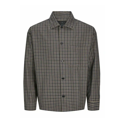 Afbeelding van JACK &amp; JONES PREMIUM geruit overshirt JPRBLAMADISO bruin