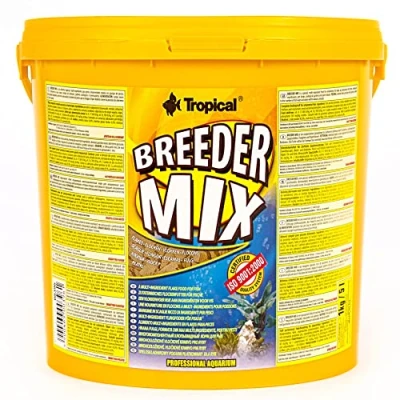 Afbeelding van Tropical Breeder Mix Vlokkenvoer zonder kunstmatige kleurstoffen, per stuk verpakt (1 x 5 l)