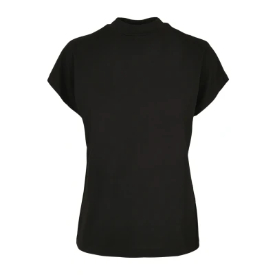 Afbeelding van Urban Classics Dames T Shirt oversized Cut On Sleeve Viscose Tee, Bovendeel voor vrouwen in look zwart of wit, maten XS 5XL, zwart, XXL