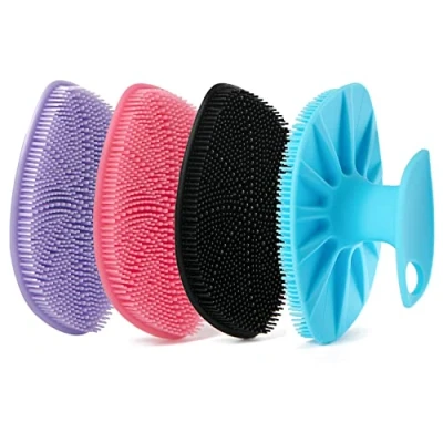 Afbeelding van HieerBus siliconen gezichtsreiniger, gezichtsreinigingsborstel, gezichtswasborstel, zachte peelingpad, massageapparaat, voor mannen en vrouwen, reiniging peeling